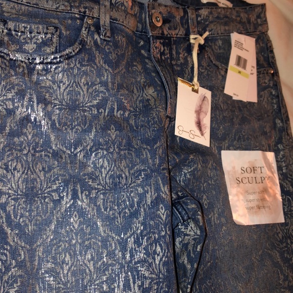 JESSICA SIMPSON JEANS KISS ME SUPER SKINNY NEW - Picture 4 of 5